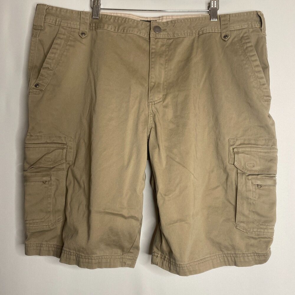 Cabelas Khaki Cargo Utility Work Carpenter Hiking Shorts Mens 44/44